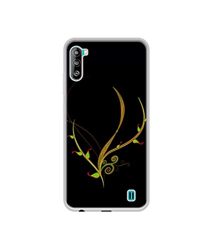 Image of Yellow Pattern Design Printed Silicon Soft TPU Back Case Cover for Lava Z2