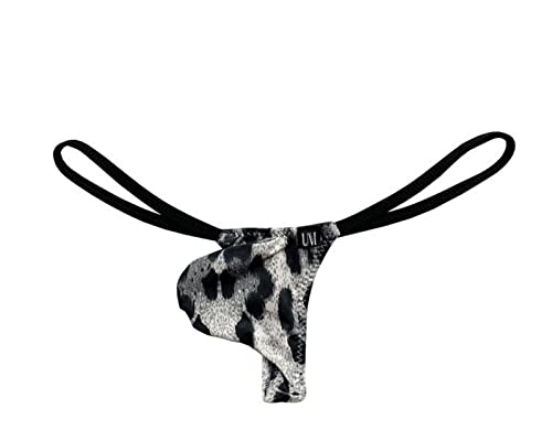 Men's Low Waist Bulge Thong Lingerie Men's Slim G String Bikini(5 Pack)4