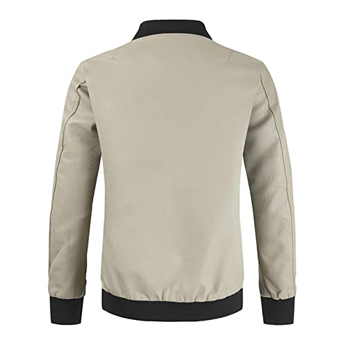 Men's Leather Jacket Fashion Stand Collar Punk Motorcycle Washed Leather Long Sleeve Hoodless Casual Outwear & #TOP3