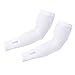 Arm Sleeves, Aegend Arm Sleeves UV Protection for Men Women Youth Arm Warmers for Cycling Hiking Golf Baseball Basketball Outdoor Sport Tattoo Cover Elbow Sleeves, 	White(2nd Version), Medium