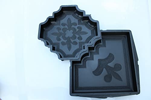Plastic Mold Form for Beautiful Concrete Paver Stones for Patio and Garden (New)