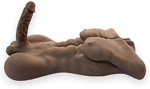 Miniatura 2 de Muñeca de amor de torso masculino 3D para adultos, pene y muñeca anal, juguete para la automasturbación femenina, muñecas sexuales juguetonas