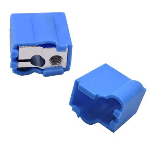 Verbesserte 24V 45W V5 J-Kopf Vulkan Hotend High Flow, 2pcs 300℃ Silikon Socken, 5pcs 0.4mm Düsen kompatibel mit ANYCUBIC Vyper für Kobra Max für Kobra Plus 3D Druckerteile (heißes Ende)
