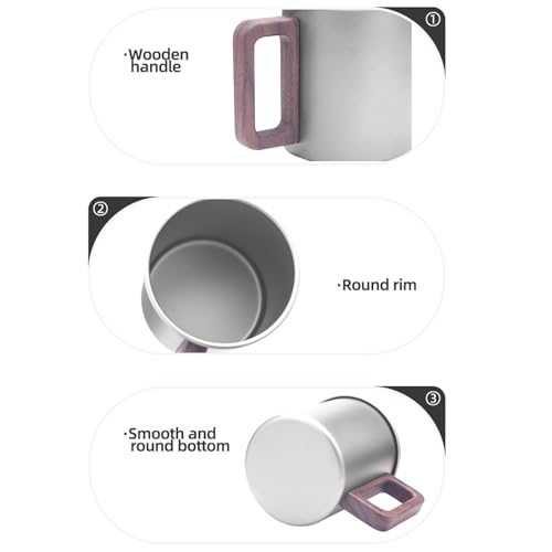 Tasse de camping en titane légère HUIOP pour sac à dos lourd - 5