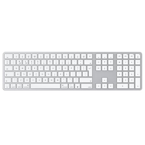 OMOTON Wireless Bluetooth Keyboard for Mac (MacBook Air/Pro/iMac/iMac Pro), Rechargeable Keyboard to Multi Devices, Silent Slim, with 3 Bluetooth channels for MacOS, QWERTY UK
