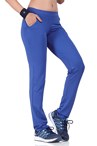 Image of Sports Women Regular Fit Activewear Track Pants | Loose Fit Workout Pant for Women | Quick-Dry | Two Pockets