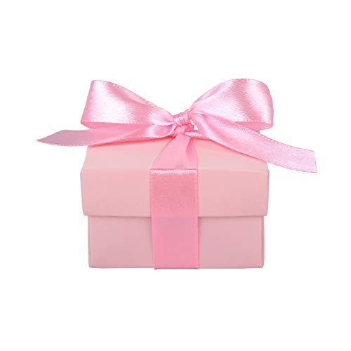 Gaigor 50 Piezas Caja de Regalo de Boda Caja de Dulces para la decoración de Boda Fiesta G029H02 Rosa