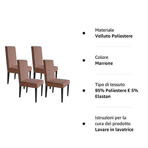 Taiyang Coprisedie con Schienale 4 Pezzi Fodere