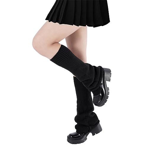 Image of Komorebi Leg Warmers Y2K Kawaii Leg Warmers for Girl Women Cute Knitted Socks Y2K Harajuku Goth Accessories