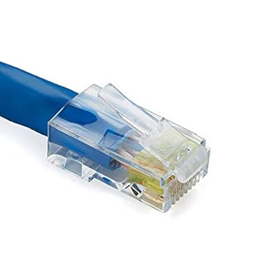 trueCABLE Cat6/6A RJ45 Connectors, Staggered, Unshielded (UTP) Modular Plug, UL Listed, Load Bar, Gold Plated 3 Prong 8P8C, 100 Pieces