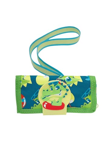 PUKET - Carteira Infantil Puket Jacaré Relax Azul Petróleo Menino