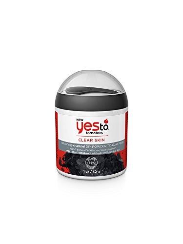 Yes To Tomatoes Detoxifying Charcoal DIY Powder Paste Mask Jar, 1 Ounce