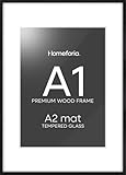 Homeforia Black Wood A1 Frame,...