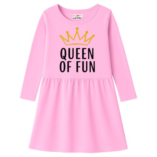 Image of Kuchipoo Girls Full Sleeves Cotton Dress - Pack of 3