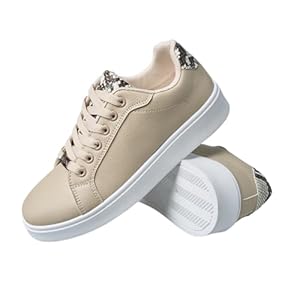 Fashionable and Versatile White Shoes with Sequins Embellished Lace Up Casual Board Shoes