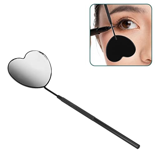 Espejo de maquillaje para extensiones de pestañas en forma de corazón miniatura 5