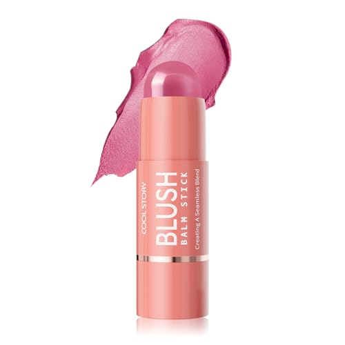 Cool Story 3-in-1 Makeup Set, Highlighter, Blush and Contour Balm Stick, Cream Formula for Face Contouring, Professional Cosmetic Kit (Blush-F04)