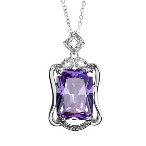 Collier femme plaqué argent le cadeau idéal avec son pendentif améthyste unique