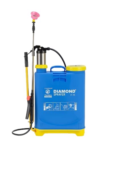 Diamond 16L Manual Agriculture Sprayer Pump – ISO Certified Hand Operated Knapsack Spray Machine for Farming, Gardening, Pesticides, Fertilizers & Herbicides – Durable Tank with Adjustable Straps