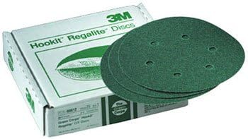 3M 3M0615 640E Green Corp Hookit - Caja de 25