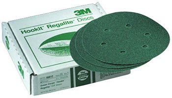 3M 3M0615 640E Green Corp Hookit - Caja de 25