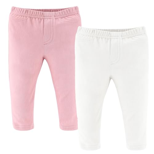 The Peanutshell Baby Girls Jeggings Set of 4, Soft and Stretchy Pants, Girl Leggings, Infant and Toddler Clothes, Multicolor4