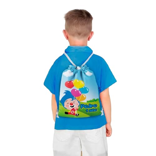 Mochilinha Bag Infantil Personalizado com Nome e Idade Palhaço Herói (Mochilinha 20x30, Unidades, 10)