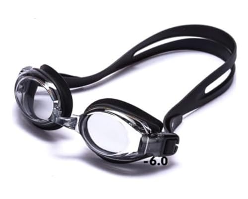 Optical Swimming Goggle - Grey Lens, Minus 6.0
