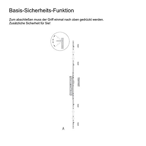 Nebeneingangstür Anthrazit mit Komplettfüllung und Innenöffnung