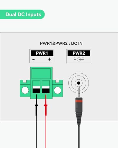 Image of LINOVISION Industrial 8-Port EOC & POE Switch with 6pcs EOC Transmitters, Long Reach PoE Over Coax or UTP Cable, Simplified Wiring, Upgrading Analog System to IP Surveillance System