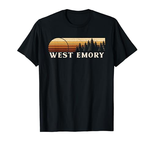 West Emory, TN Vintage Evergreen Sunset Eighties Retro T-Shirt