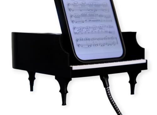 Support de téléphone pour bébé à queue de piano PianoPerch™ sur votre bureau ou studio