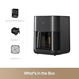Mova FD10Pro Air Fryer, 6.3QT Large Digital Airfryer with Visible Window, 11 Preset Cooking Modes, Dual Heating System 122-450°F Precise Heat for Even Results, Non-Stick Baskets