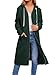 Womens Zip up Long Hoodie, Long Zip up Jacket Oversized Zip Sweatshirt, Womens Long Sweatshirt with Pockets (Green,2XL)