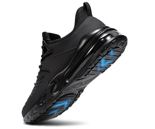 Image of LARNMERN Waterproof Steel Toe Work Non Slip Shoes Men | Safety Lightweight Comfortable Water Resistant Indestructible Construction Tennis Sneakers