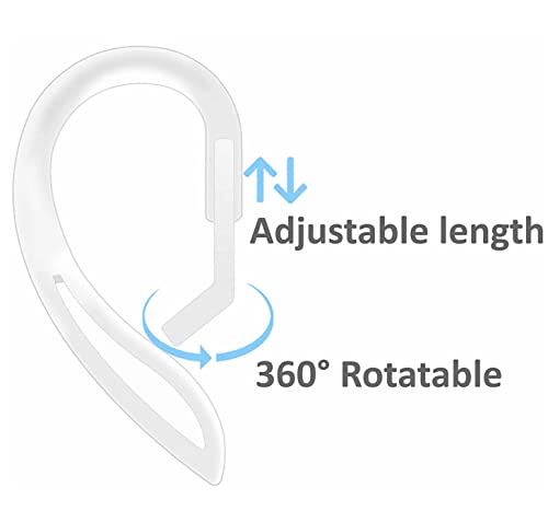 ALXCD Ear Hooks Replacement for Air Pods Pro, Anti-Slip Adjustable Over-Ear Soft TPU Earhook [Anti Slip][Anti Lost], Compatible with AirPods Pro AirPods1 AirPods2 Headphones, 3 Pairs Clear by ALXCD - Used condition - US$6.17