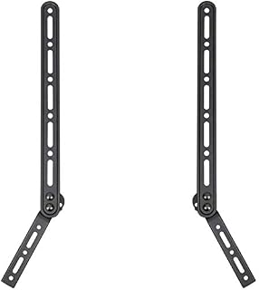 WALI Universal Sound Bar Mount Bracket for Mounting Above or Under TV
