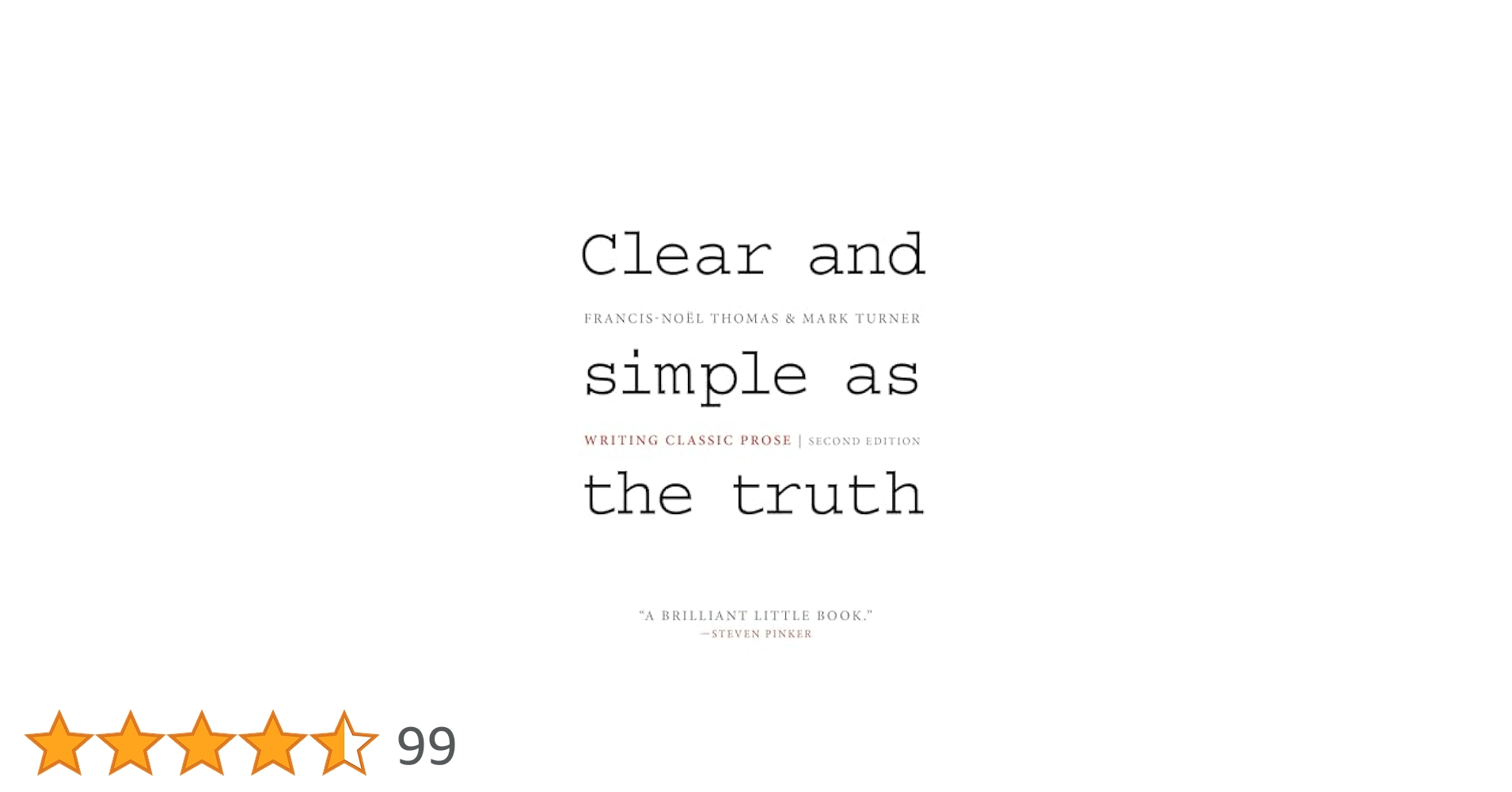 【中古】 Clear and Simple as the Truth: Writing Classic Prose/PRINCETON UNIV PR/Francis-Noel Thomas Clear and Simple as the Truth | Princeton University Press