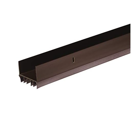 Frost King B79/36H Vinyl Slide-On Door Bottom for Metal and Wood Doors, 1-3/4 x 36", Brown