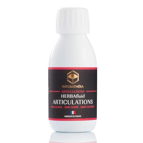 NATURATHÉRA - Naturathéra HERBAFLUID ARTICULATIONS - Complément Alimentaire contre les Rhumatismes - 125 ml - Fabriqué en France - Vegan - Sans Additif Allergène OGM