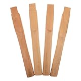 PAMINGONO 4 Stück Ersatz Holzstiel für Axt und Spalthammer 31,7cm Universeller Rutschfester Holzgriff für Gartenhacke Campingbeil und Outdoor Handwerkzeuge