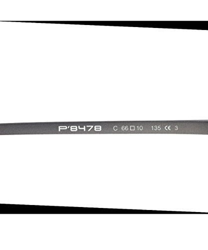 Porsche Design 8478C Sunglasses Matte Gray Frame with Interchangeable 66mm Lens4