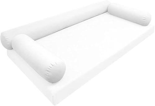 * Solo funda* Funda de almohada estilo 6 tamaño Queen de 78 x 8 pulgadas con borde de cuchillo AD106