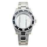 ENSEMBLE BOÎTIER ET BRACELET COMPLET: Comprend un boîtier de montre haut de gamme de 40 mm et un bracelet assorti en acier inoxydable 316L. Le bracelet est doté de maillons de bout massifs (SEL) pour un ajustement parfait et d’une boucle déployante sécurisée avec système d’extension pour la plongée.