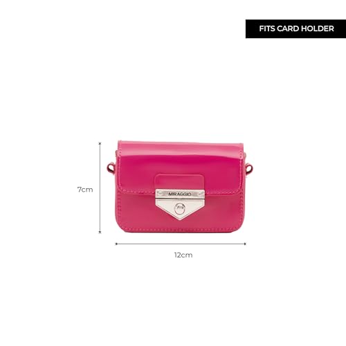 Image of Miraggio Amy Mini Sling Bag With Adjustable & Detachable Crossbody Strap | Crossbody Bag For Women Casual Holiday Look | Statement Bags For Women
