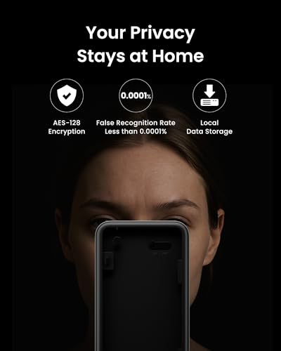 SwitchBot Keypad Vision mit 3D-Gesichtserkennung für SwitchBot Smartes Türschloss, schlüsselloser Zutritt per Gesicht, Fingerabdruck, unterstützt virtuelle Passwörter für Haussicherheit