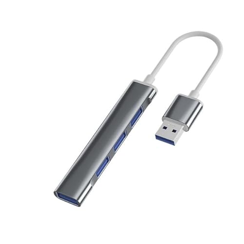 Hongpan USB C 3.0 タイプ C 3.1 3/4 ポート マルチ スプリッター アダプター(Grey USB)