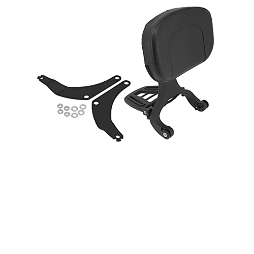 Dossier de passager conducteur polyvalent réglable moto noir pour Harley FLSB