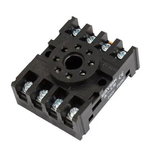 Support de relais PF083A rail DIN borne à vis 8 broches 250V 10A électricité