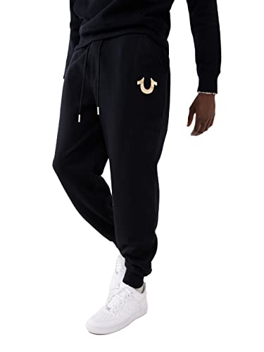 True Religion Men's Metallic Horseshoe Jogger